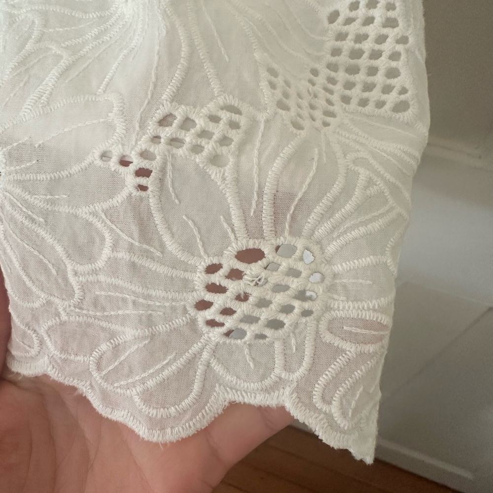Milly Bea Tournesol Eyelet Dress, white, Size 4 - Picture 7 of 8